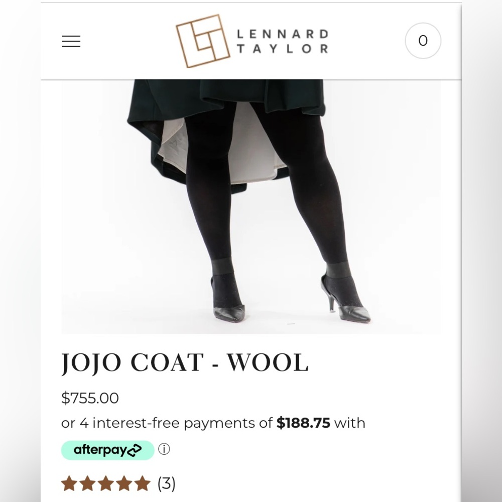 Lennard Taylor - Jojo Wool Coat - Size Small - Picture 8 of 8